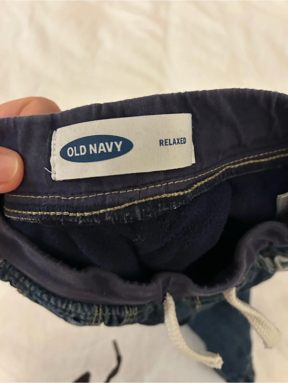Old Navy Navy Fleece Lined Dark Blue Denim Jeans